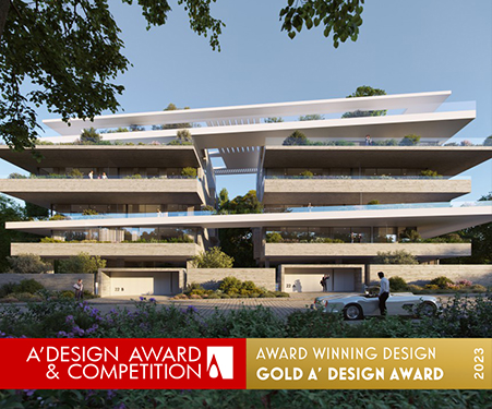 Χρυσό βραβείο A’ Design Award κατέκτησε η Potiropoulos+Partners για το έργο Cascading Terraces Residential Building