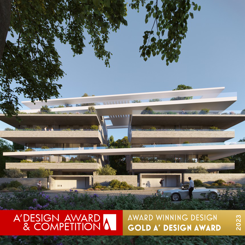 Χρυσό βραβείο A’ Design Award κατέκτησε η Potiropoulos+Partners για το έργο Cascading Terraces Residential Building