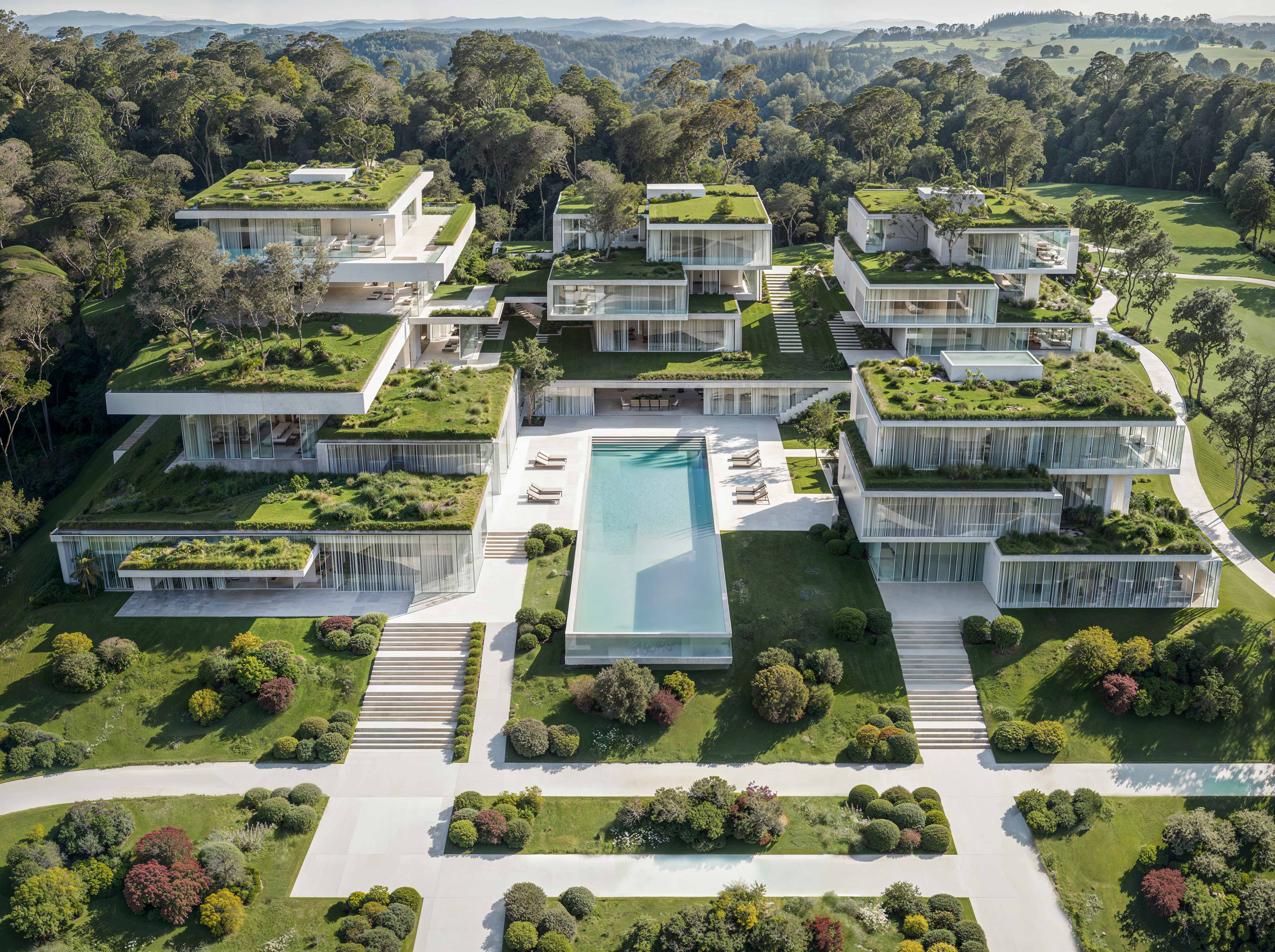 Layered Ground – Residential Landscape in Lucerne, Switzerland image 2